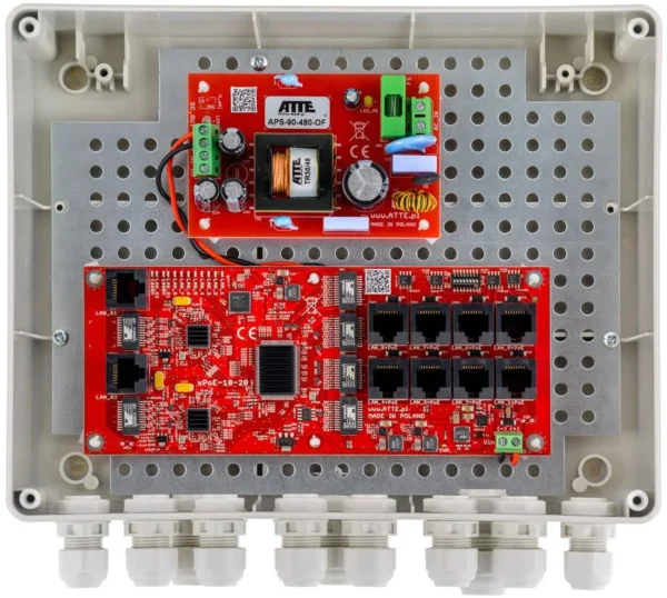switch zewnetrzny 8 portowy poe do 8 kamer ip atte ip 8 20 l b7e57d2bb51b4b508a8a867d425316d4