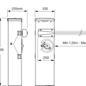 szlaban beninca kdiva3 bezszczotkowy zestaw kompletny do 2 6a5ee16a291c4445aa60a04492527764