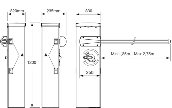 szlaban beninca kdiva3 bezszczotkowy zestaw kompletny do 2 6a5ee16a291c4445aa60a04492527764