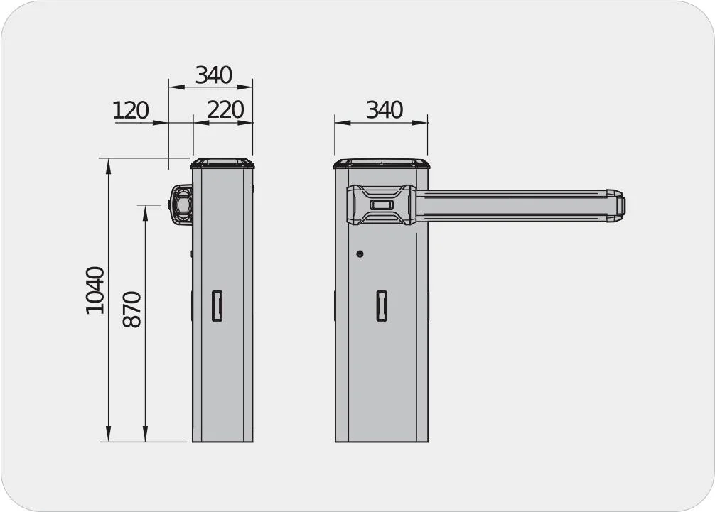 Szlaban BFT GIOTTO BT B ULTRA36 z ramieniem 6m