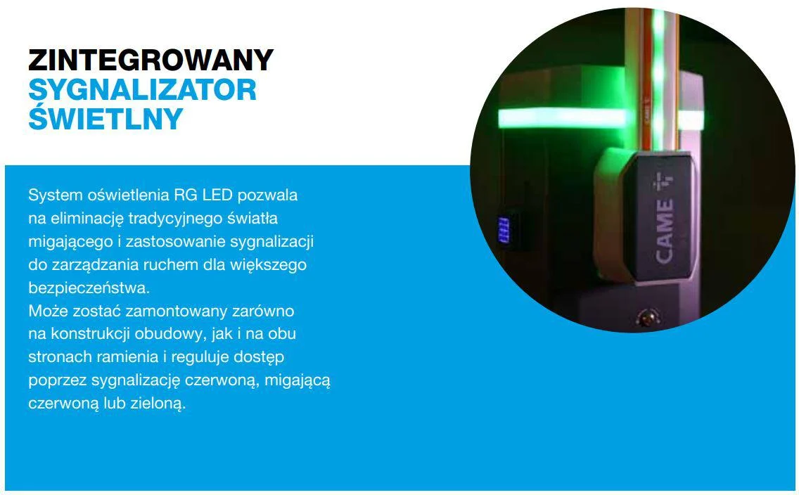 Szlaban CAME GARD GT4 - zestaw do 4 metrów