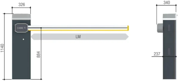 szlaban came gard gt4 zestaw do 4 metrow 89f7c2d2c4f64aeb9af51aa660fba9cd