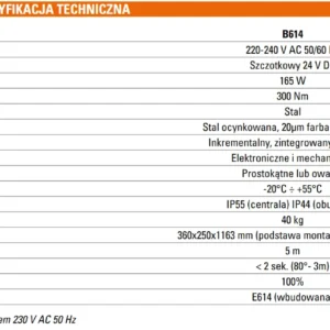 szlaban faac b614 zestaw z ramieniem s 4300mm 55cc35847d0c42b8b68b62c1e634e292
