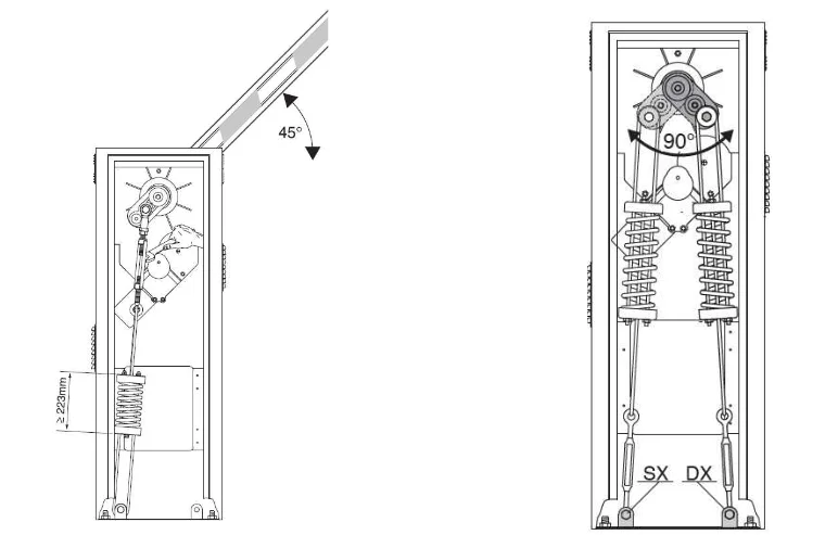 Szlaban kompletny BFT MOOVI 60 KIT RAL 7015 5m