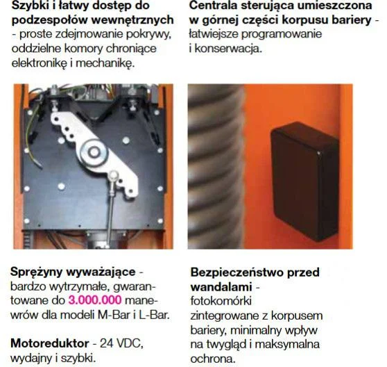 szlaban nice l bar zestaw do 8 metrow 3c11ee95ce20481689e518504e485c25