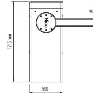 szlaban nice l bar zestaw do 9 metrow faf33ec06c6f403696d58c1c63b9ddab