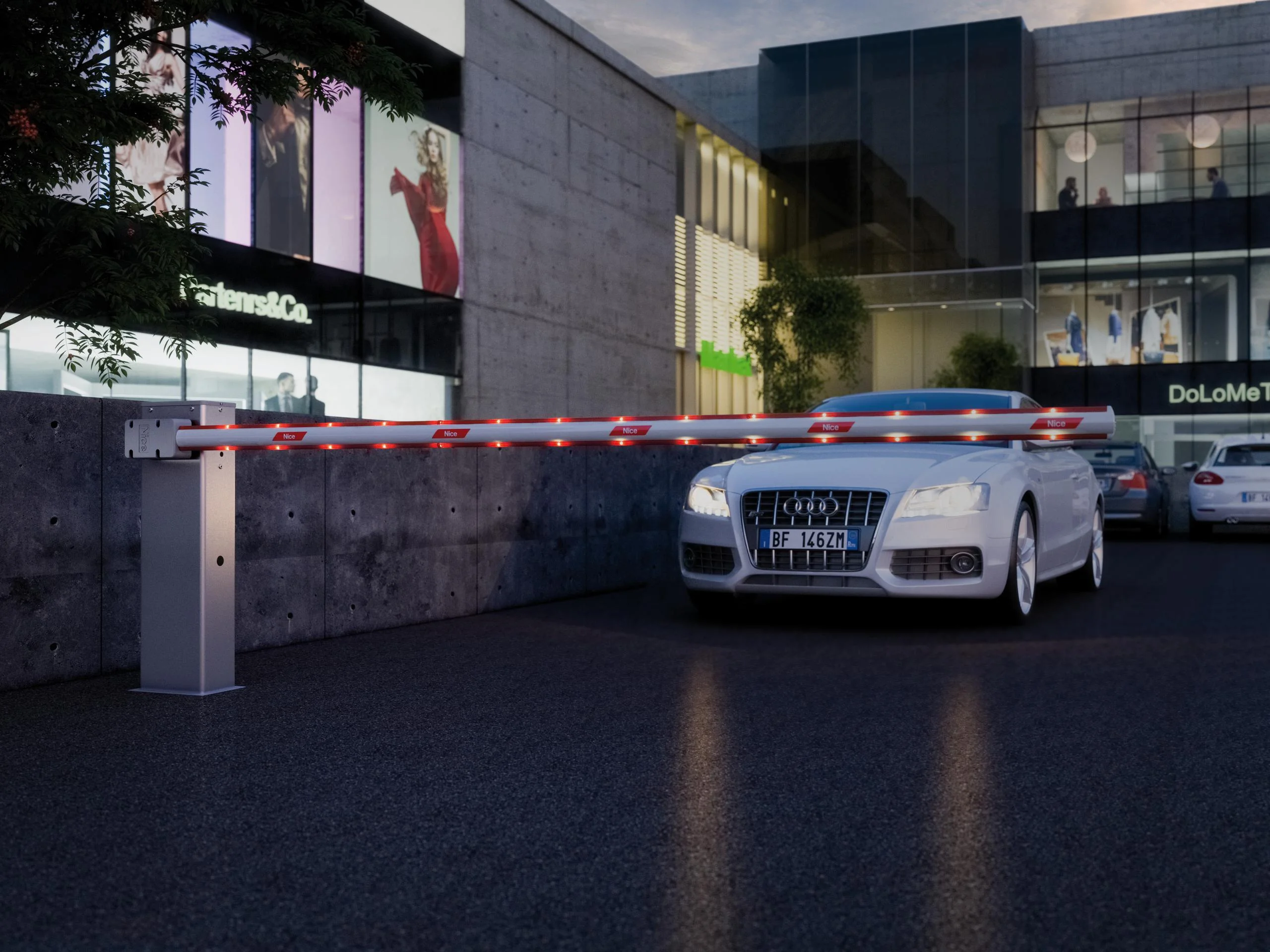 Szlaban NICE WIDE M - zestaw do 4 metrów