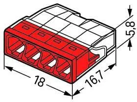 szybkozaczka drut 4x 05 25mm2 wago 2273 204 paczka 100szt 2aaacc320320454bb626cd9defc848e7