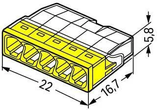 szybkozaczka drut 5x 05 25mm2 wago 2273 205 paczka 100szt 00cce210d9ba49b2a56dd7fd06505717