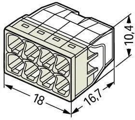 szybkozaczka drut 8x 05 25mm2 wago 2273 208 paczka 50szt 3930026c11d546bdbfca8990cc7806d4