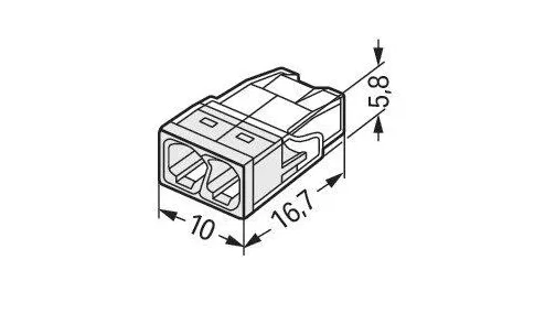 szybkozaczka uniwersalna drut 2x 05 25mm2 wago 2273 202 100s ac4a4ed73e314c0199c8c36173e8b099