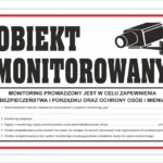 tabliczka pcv obiekt monitorowany z rodo 35x25 cm 85cfddc97df3480d9cdc7fc040a78be7