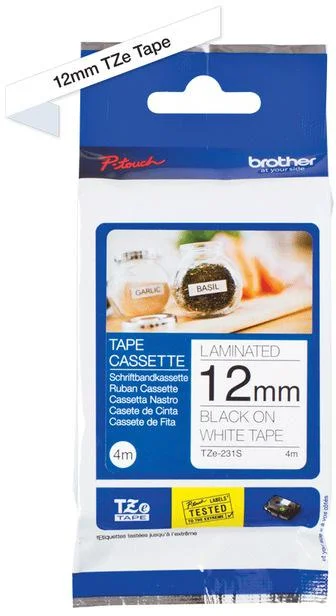 tasma brother tape caseette laminated 12mm 4m ec64f9fa699842eda77dbe6a9f720dc1