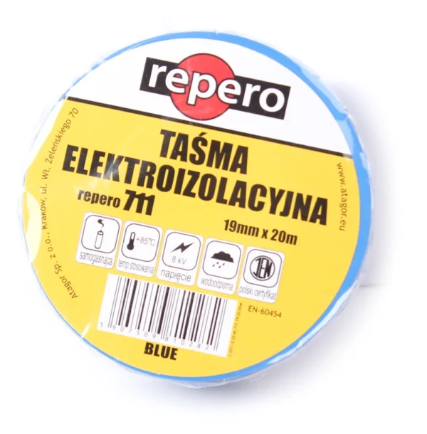tasma izolacyjna repero 711e niebieska 19mmx20m 2b26d3fc90ab4c7e82606da1e34f8abf