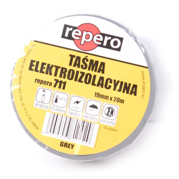 tasma izolacyjna repero 711e szara 19mmx20m 58c19d70e270445eaf7b5b73ec08988a