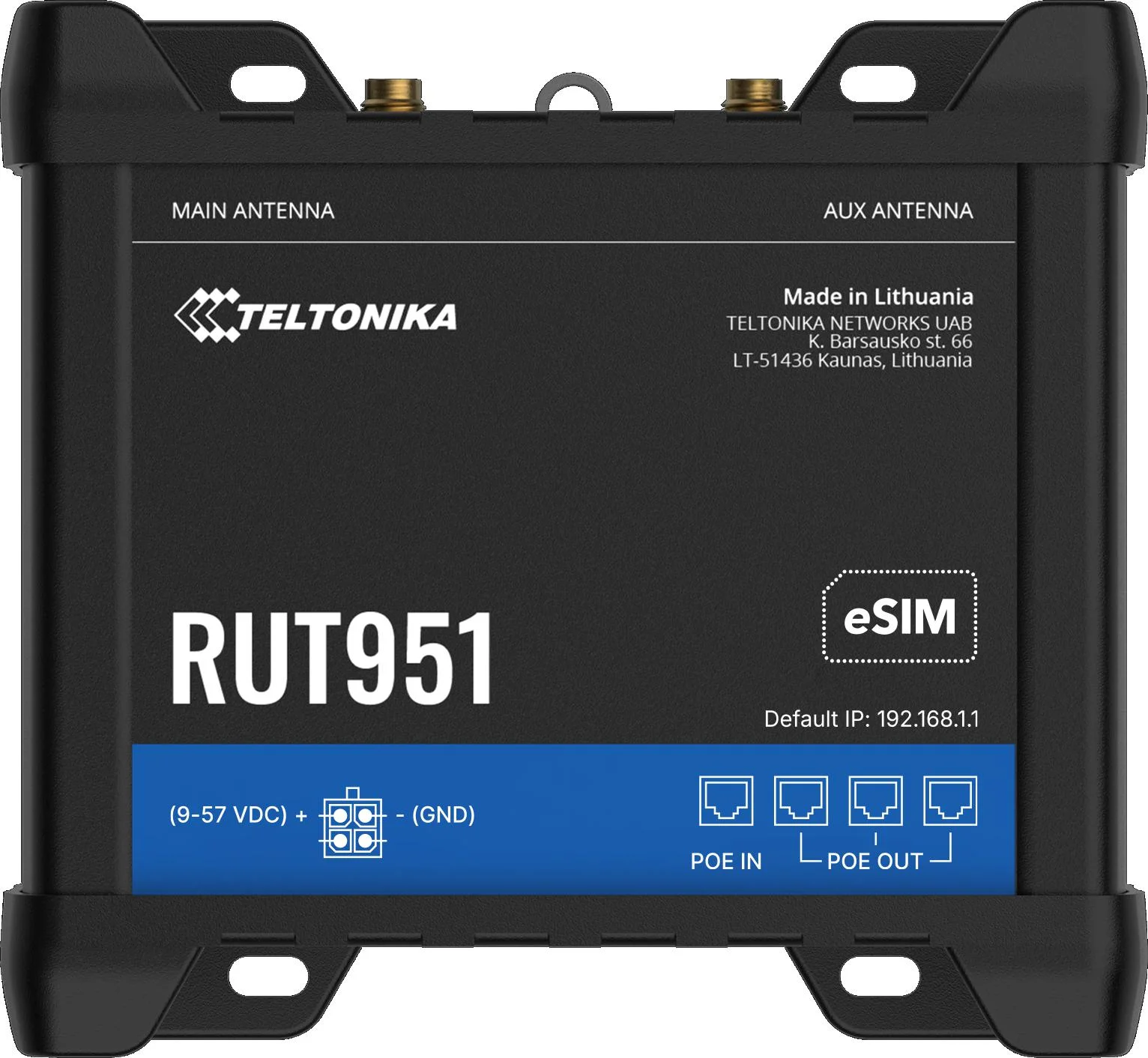 Teltonika RUT951 router przemysłowy 4G / LTE (RUT951000000)