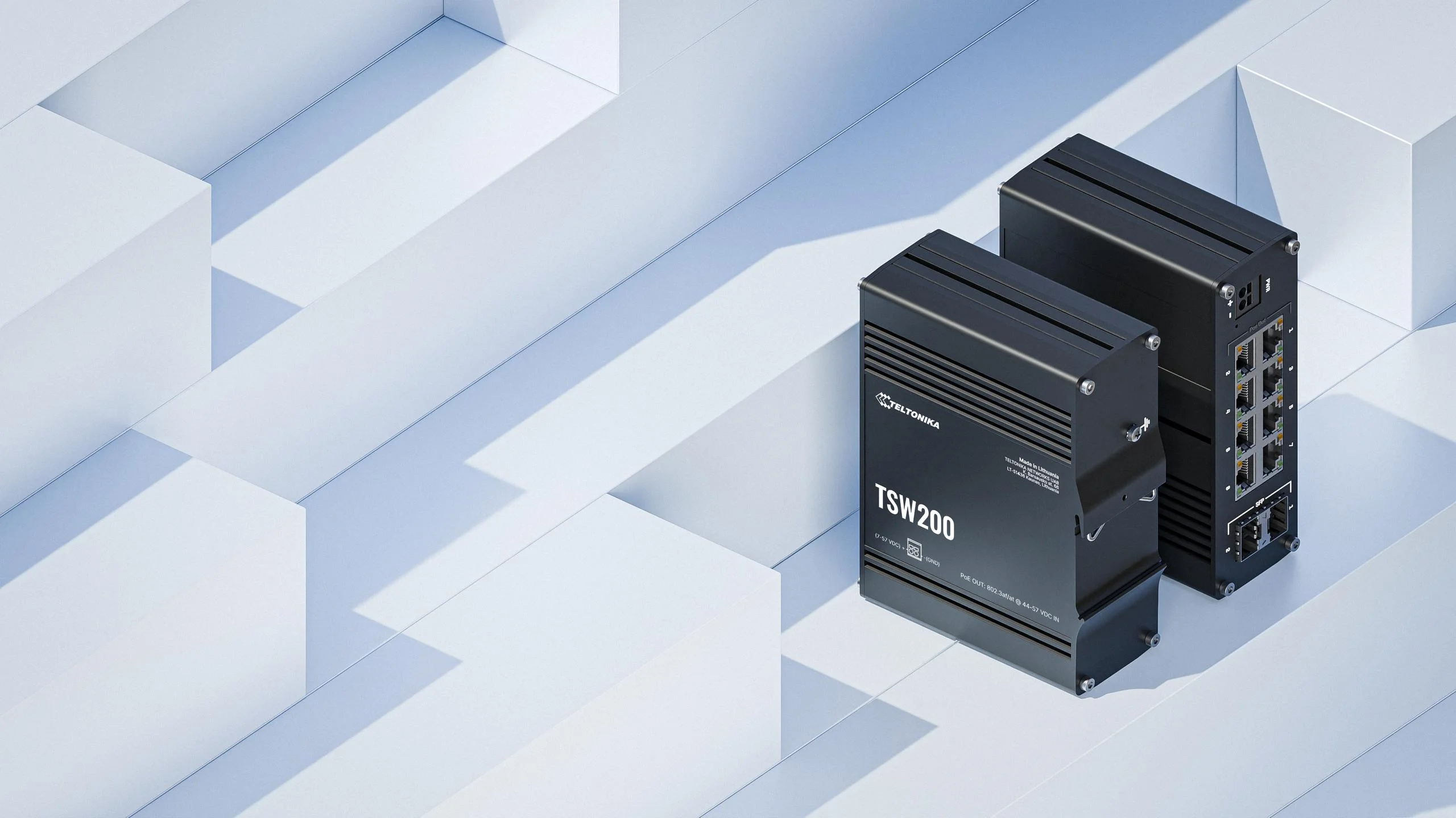 Elastyczne zarządzanie siecią przez 8 portów GE