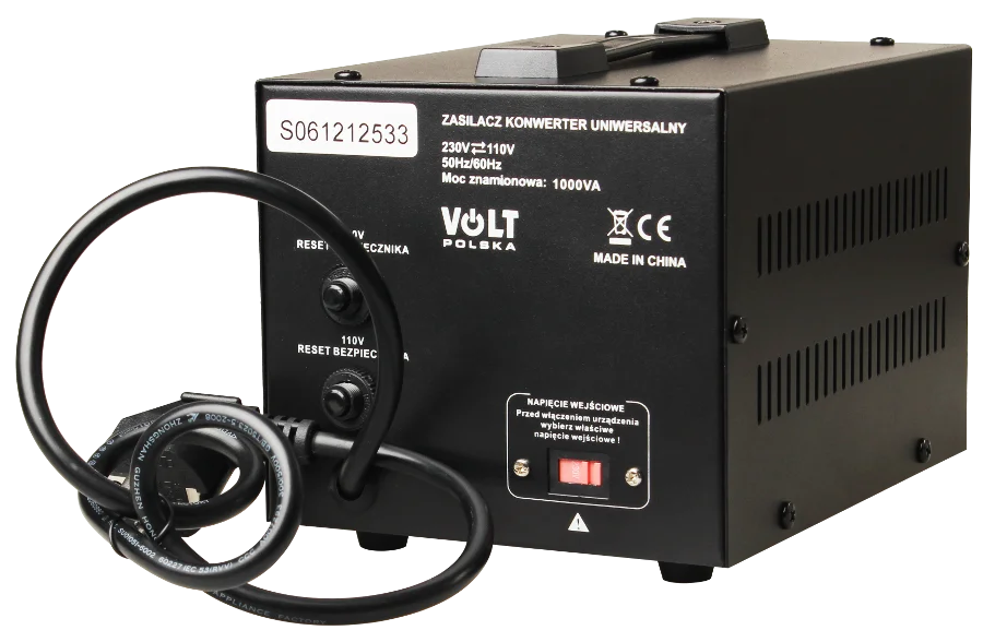 TRANSFORMATOR 230V/110V 1000VA