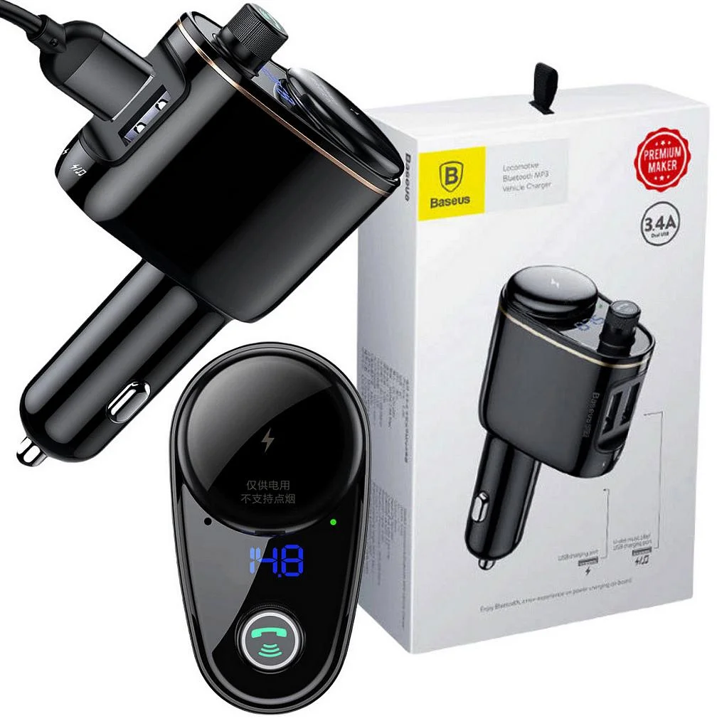 Transmiter FM Baseus S-06 Bluetooth/USB (Overseas Edition) – specyfikacja i dane techniczne: