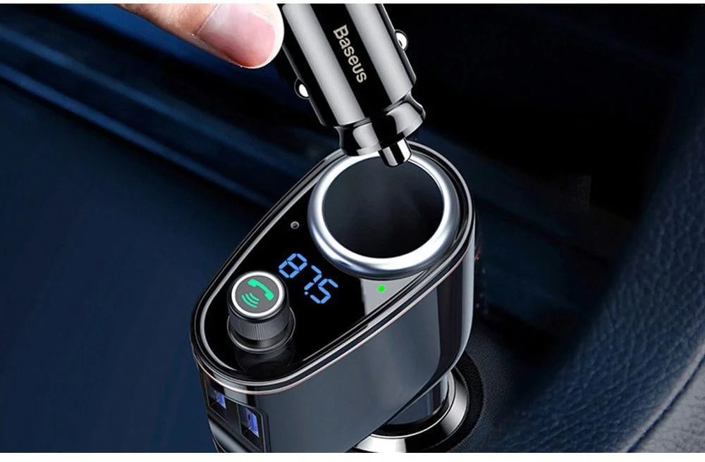 Transmiter FM Baseus S-06 Bluetooth/USB Overseas Edition z opcją szybkiego ładowania!