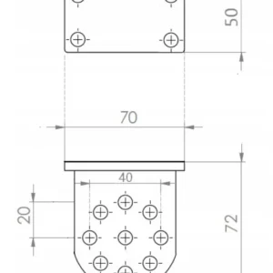 uchwyt beninca billsr70 1szt do siownikow bill i bob f06999b614f14aae9d7b42ebc0589f5b