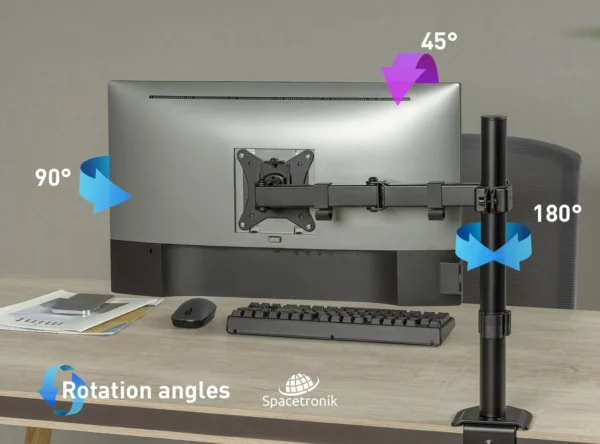 uchwyt biurkowy przegubowy na 1 monitor spacetronik spa 112 4cf06527fcc14af693083aff4ec1cb99