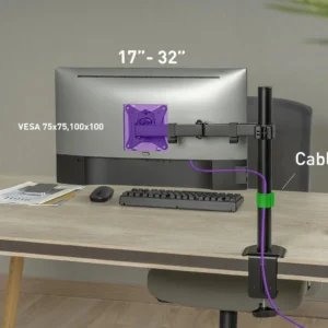 uchwyt biurkowy przegubowy na 1 monitor spacetronik spa 112 4fa47c6944434678a713459edcc324fa