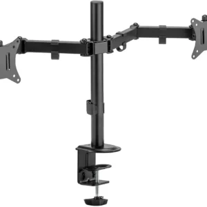 uchwyt biurkowy przegubowy na 2 monitory spacetronik spa 120 058ffd5f06044f41a691cc0a8c7994f7