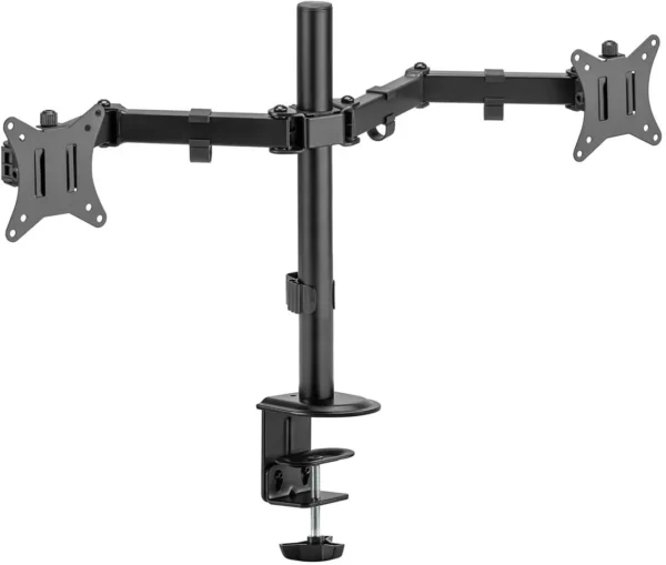 uchwyt biurkowy przegubowy na 2 monitory spacetronik spa 120 058ffd5f06044f41a691cc0a8c7994f7