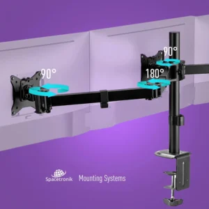 uchwyt biurkowy przegubowy na 3 monitory spacetronik spa 130 18aa4a73134a4df6881cca618b677ab3