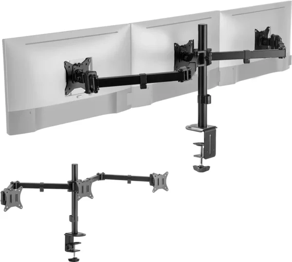 uchwyt biurkowy przegubowy na 3 monitory spacetronik spa 130 94352f6f9ba04847a46994f144023802