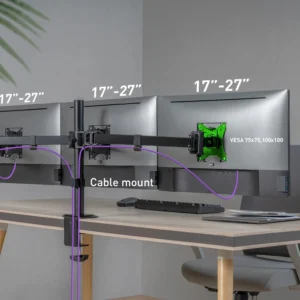 uchwyt biurkowy przegubowy na 3 monitory spacetronik spa 130 dab66ee440714f3b878a23ee81261b6e