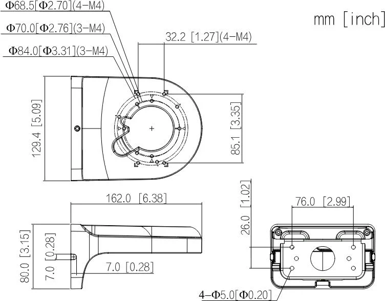 UCHWYT DAHUA PFB2204W-B