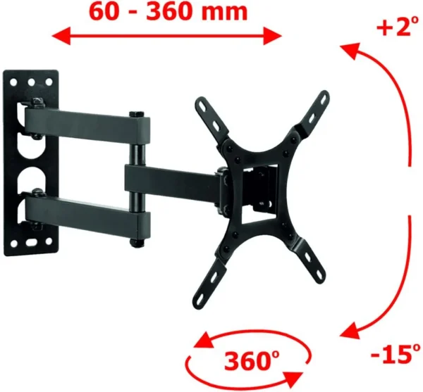 uchwyt do tv lcdled 17 42 25kg ar 57a art regpionpoziom bd91dae71d3542a59347a44394ad326d