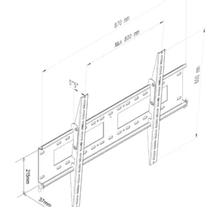 uchwyt do tv lcdled ar 88xl art 37 100 80kg reg pion 37mm ma d6433d95cc11460685b88a7579a72c19