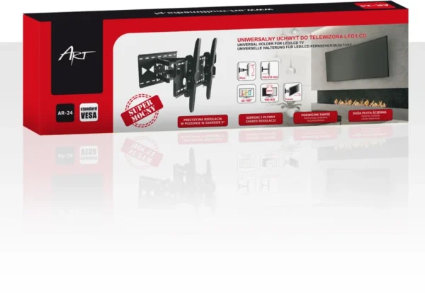 uchwyt do tv lcdledplazma 32 100 100kg ar 24 art regpionpozi 29310b3b5d3e4a0396b333b5975664cb