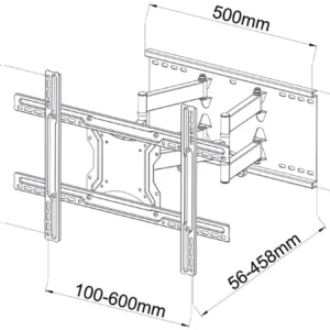 uchwyt do tv ledlcd ar 87 art 40 80 60kg reg pionpoziom 46cm fe9891393a0a42deb1d98851b255f77a