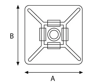 uchwyt mocujacy samoprzylepny hw 4acb czarny 100szt a3b3b9fbd1c2475283321d27fcf8c273