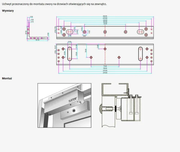 uchwyt montazowy scot bk 800l2 typu l do drzwi otwieranych n 30acd15010d149e6876f7b8b006eabd3