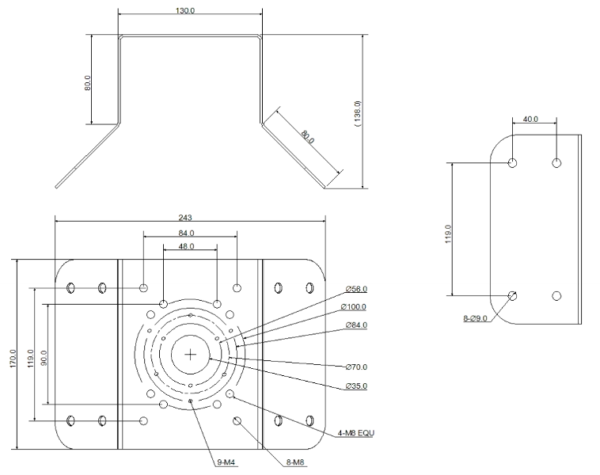 uchwyt narozny dahua pfa151 a562578149344531897a0b368275ac44