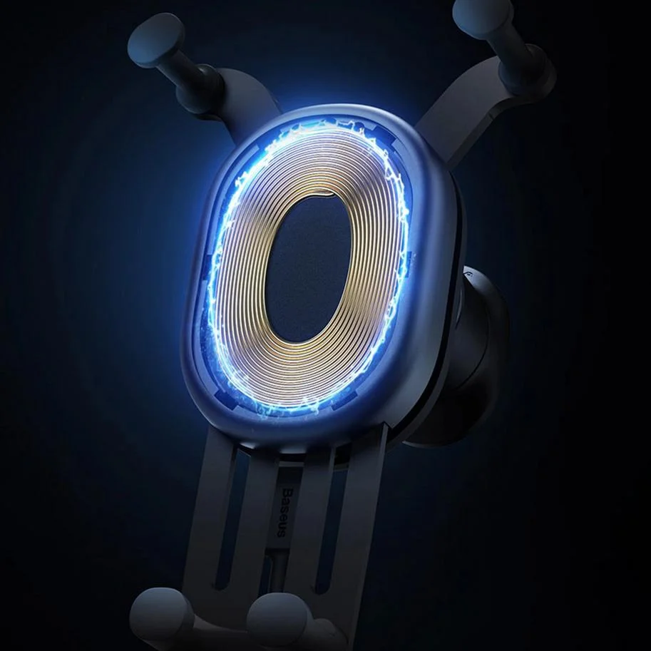 Uchwyt samochodowy Baseus Stable Gravitational Car Mount Pro – ładowanie indukcyjne Qi 15 W