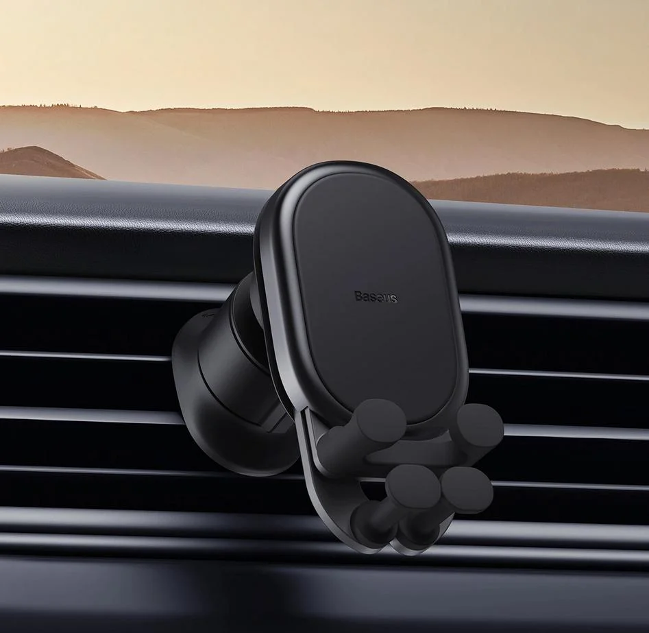 UCHWYT SAMOCHODOWY ŁADOWARKA INDUKCYJNA Baseus SUWX030001 Qi 15W NA KRATKĘ CZARNY
