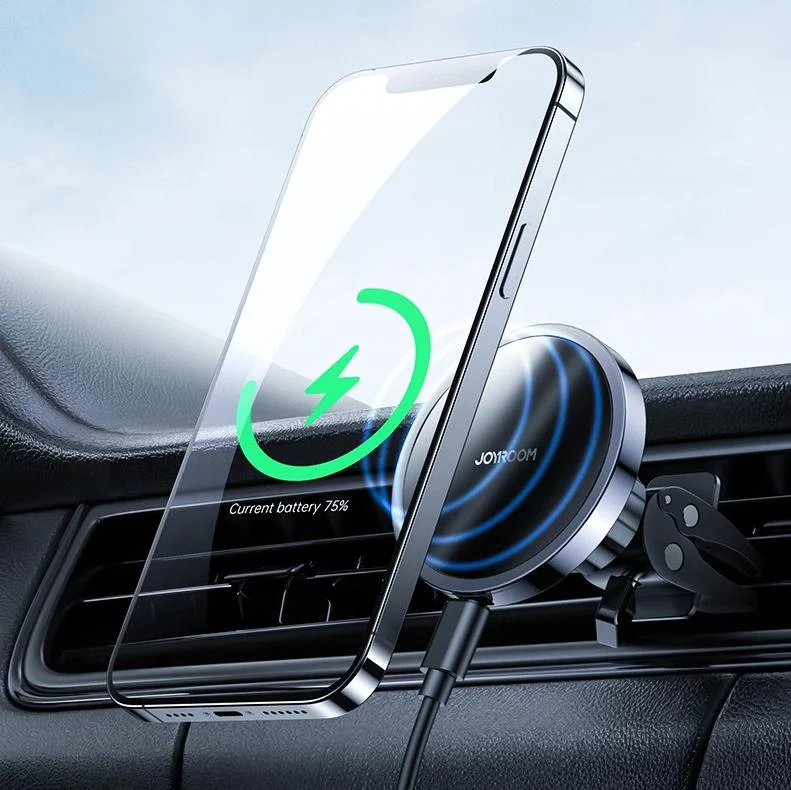 Samochodowy uchwyt magnetyczny Joyroom JR-ZS240 - bezprzewodowe ładowanie Qi z mocą 15W