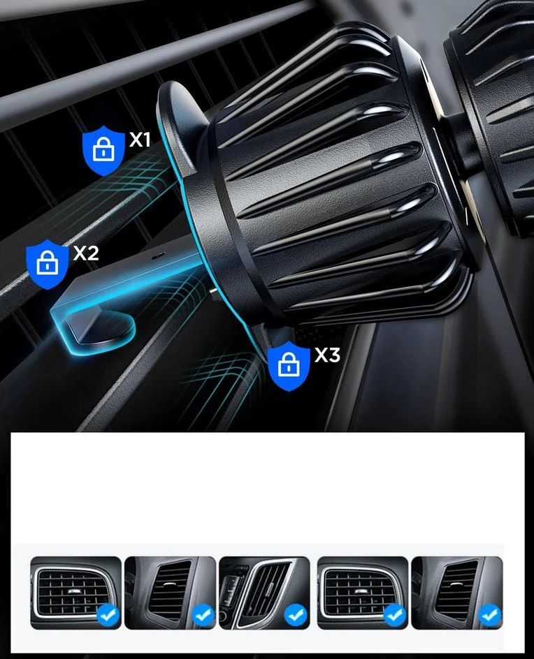 Magnetyczny uchwyt samochodowy prosty w montażu