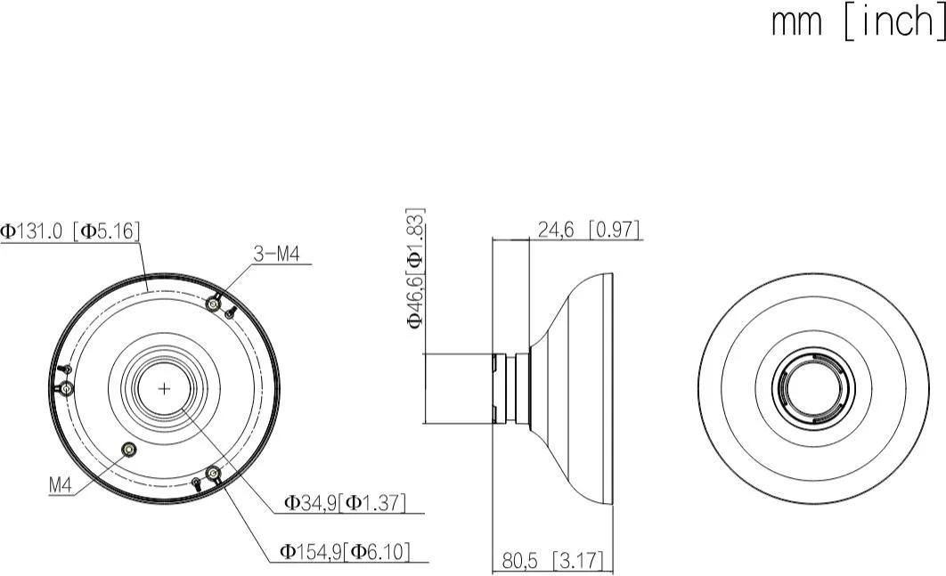 UCHWYT SUFITOWY DAHUA PFA105