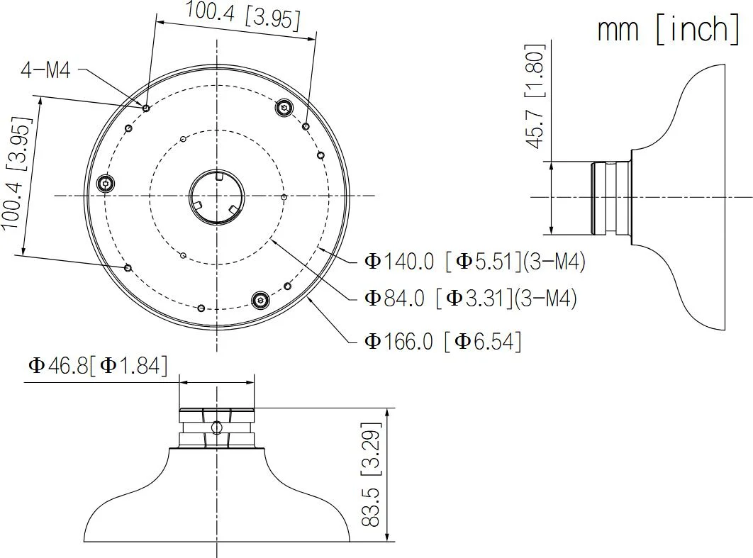 UCHWYT SUFITOWY DAHUA PFA10C