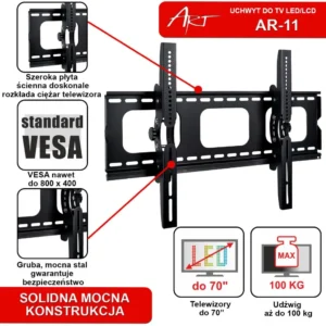uchwyt tv scienny ledlcd art 42 100 a9095f1714b14a969501b08f9cd50acd
