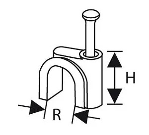 uchwyt z gwozdziem do przewodow okragych flop o3 100szt a375ab91887642c6b588ee15208b969c