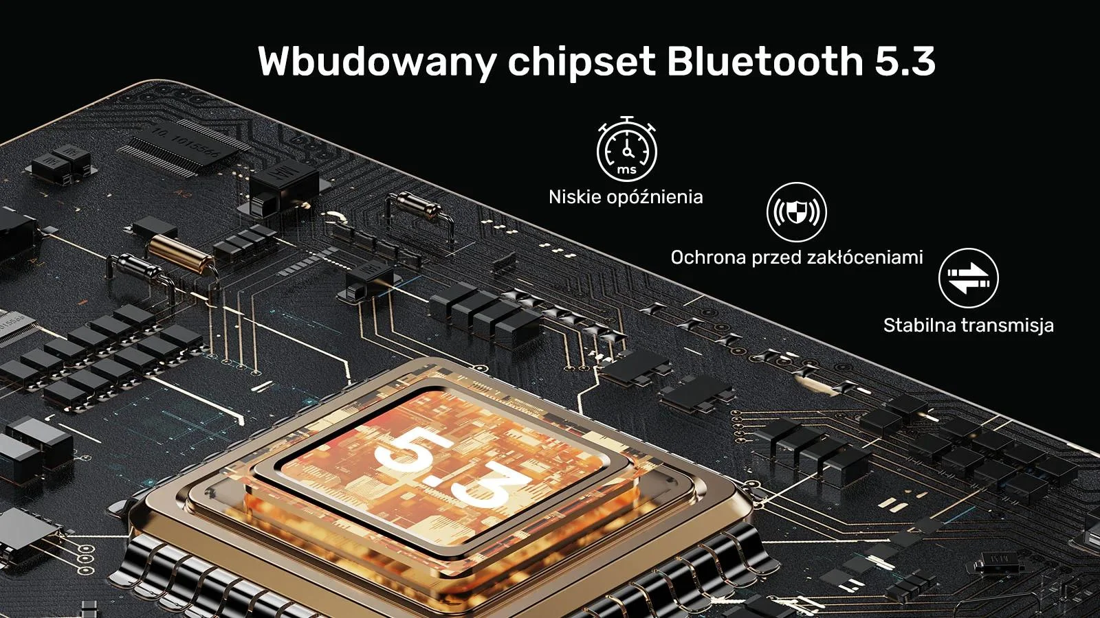 UNITEK 2w1 Adapter Bluetooth 5.3 nadajnik/odbiornik audio zasięg 10m czarny