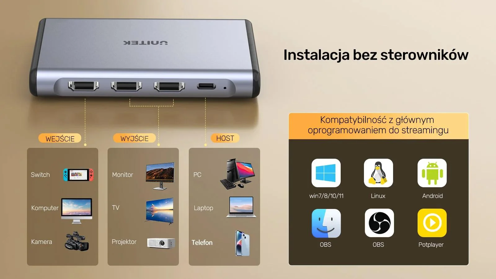 Unitek 4K@60Hz Video Capture Card